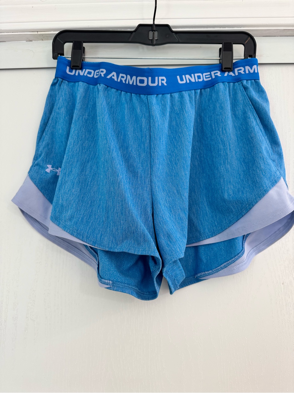 Under Armour Bright Blue Women's Layered Athletic Shorts